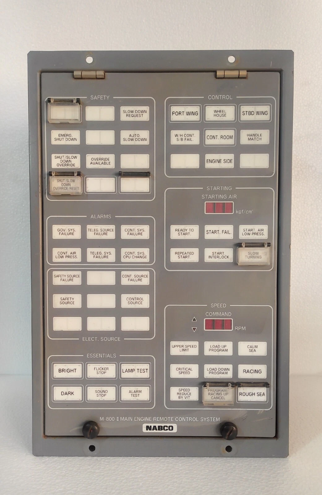 Nabco m-800-ii / M-800-II Main Engine Remote Control System Panel